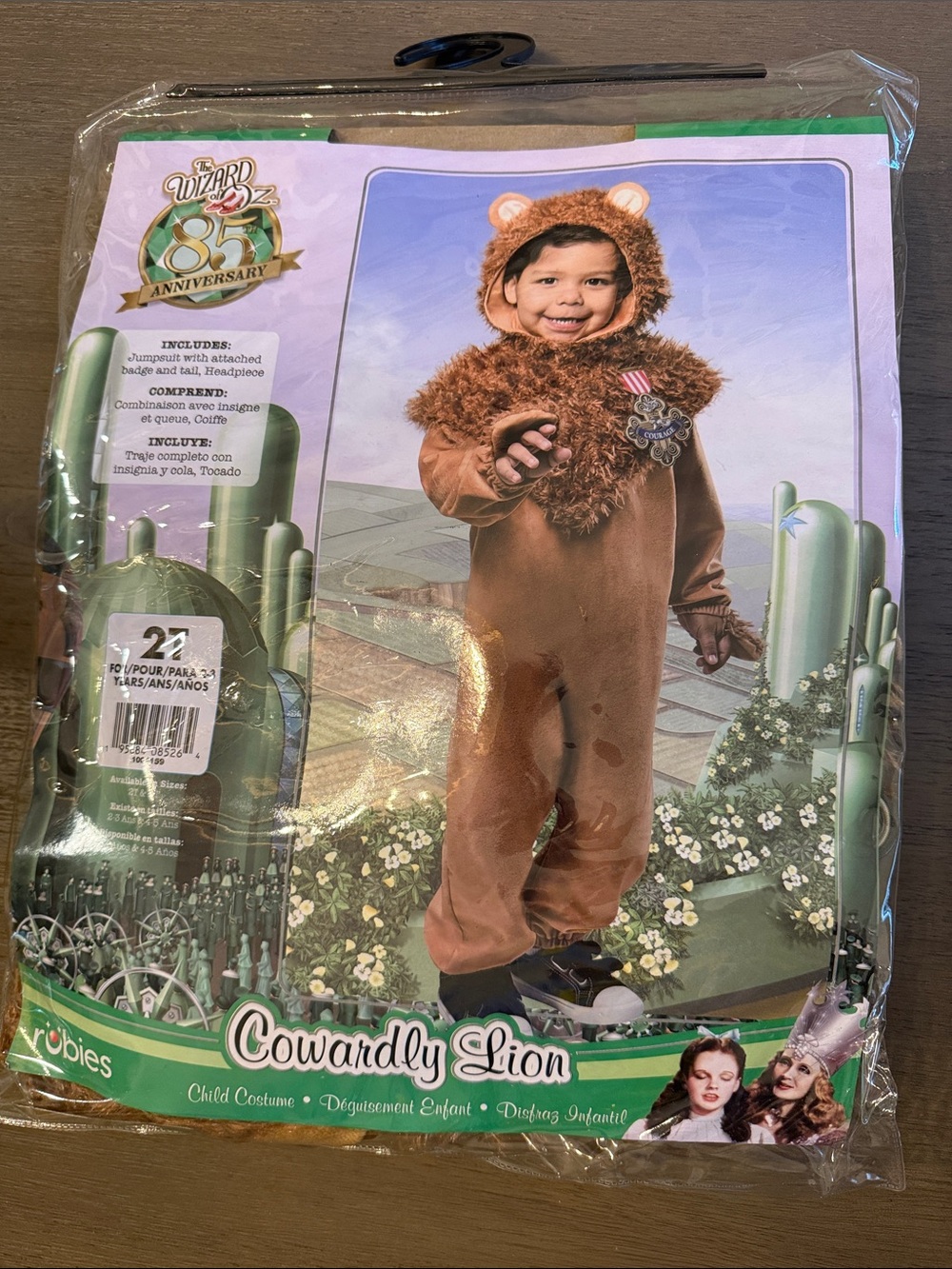 Rubie's Cowardly Lion Costume in Brown and Tan
